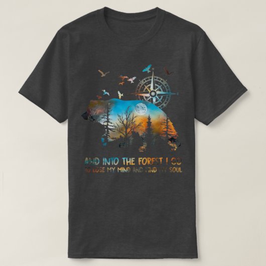 In het bos verlies ik mijn geest t-shirt (Design voorkant)