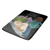 IN HET BOSTER GA IK KNOODBEETJE/ Krattenkussen Badmat (Gekanteld)