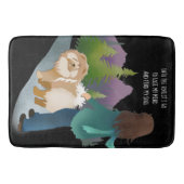 IN HET BOSTER GA IK KNOODBEETJE/ Krattenkussen Badmat (Voorkant)