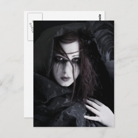 "In het Briefkaart van de Schaduw" (Voorkant / Achterkant)