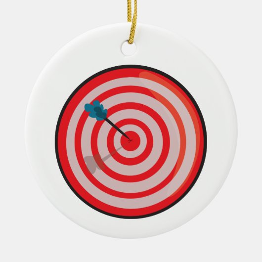 In het Bullseye Keramisch Ornament (Voorkant)