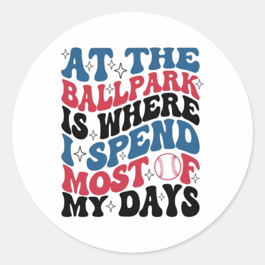 In het Byllpark breng ik het grootste deel van mij Ronde Sticker (Voorkant)