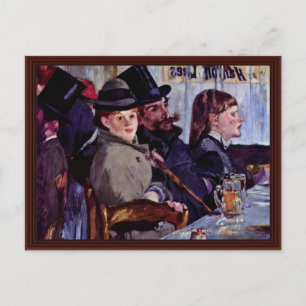 In het Café: Cabaret door Reichshoffen Briefkaart