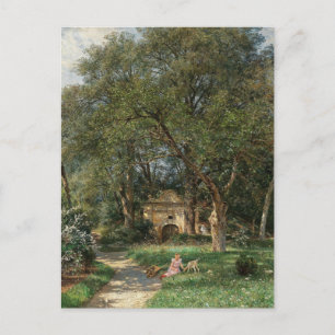 In het Castle Park   Hugo Darnaut Briefkaart