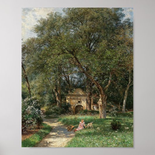 In het Castle Park | Hugo Darnaut Poster (Voorkant)