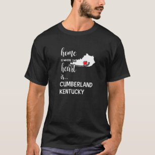 In het centrum ligt Cumberland County Kentu T-shirt