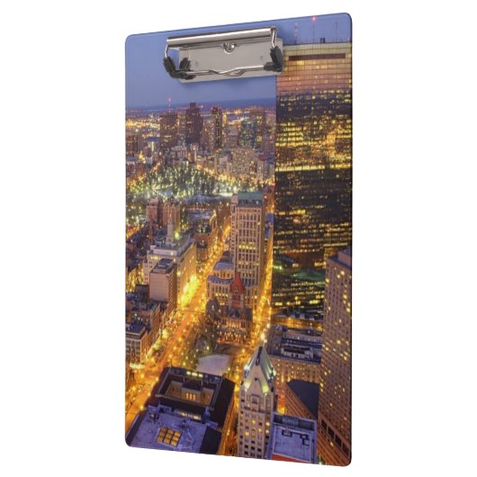 In het centrum van Boston en Hancock Tower Klembord (Links)