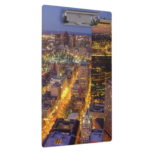 In het centrum van Boston en Hancock Tower Klembord (Rechts)