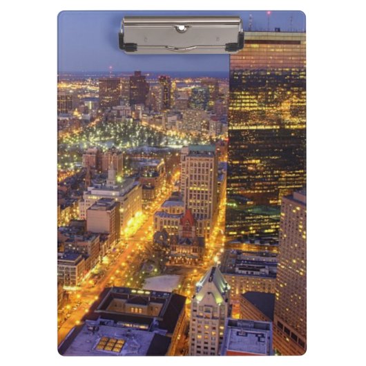 In het centrum van Boston en Hancock Tower Klembord (Voorkant)