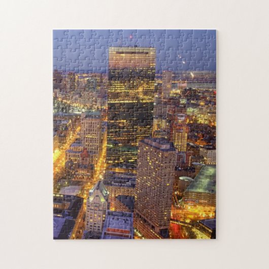 In het centrum van Boston en Hancock Tower Legpuzzel (Verticaal)