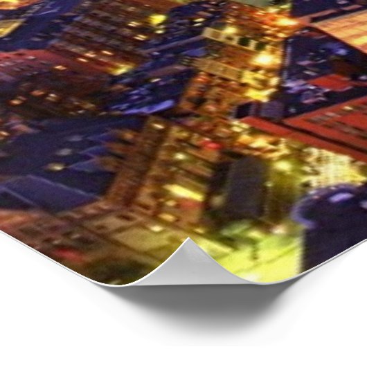 In het centrum van Boston en Hancock Tower Poster (Hoek)