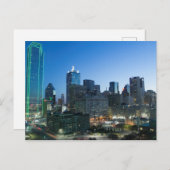 In het centrum van Dallas, Texas vroeg in de ochte Briefkaart (Voorkant / Achterkant)