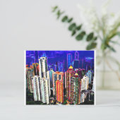 In het centrum van Hongkong: China: Briefkaart (Staand voorkant)