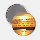 "In het centrum van je wezen..." Magneet (Voorkant / Achterkant)