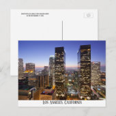 In het centrum van Los Angeles met gloed, Briefkaa Briefkaart (Voorkant / Achterkant)