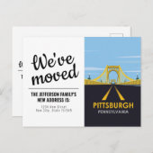 In het centrum van Pittsburgh, PA Bridge  We hebbe Briefkaart (Voorkant / Achterkant)