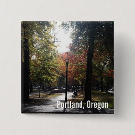 In het centrum van Portland, PSU Parkblock Vierkante Button 5,1 Cm