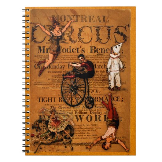 In het circus notitieboek (Voorkant)