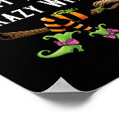In het Crazy Witch Halloween Matching Group Costum Poster (Hoek)