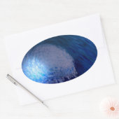 In het curlschilderij ovale sticker (Envelop)