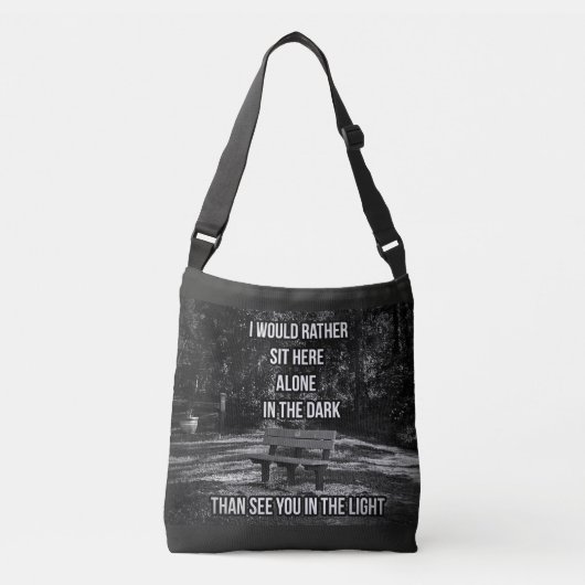 In het Dark Quote Tas (Voorkant)