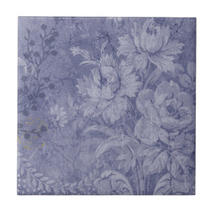 In het diepblauw tegeltje