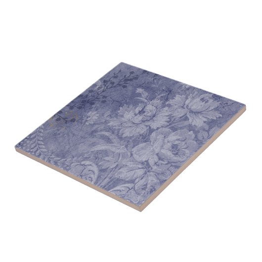 In het diepblauw tegeltje (Zijkant)