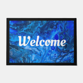 "In het diepe blauw" Deurmat