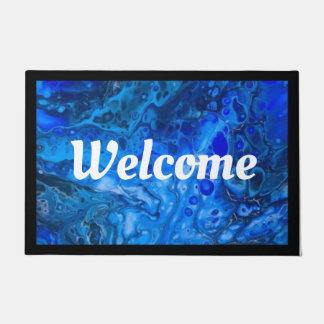 "In het diepe blauw" Deurmat