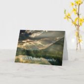 In het diepste sympathie in het meer van de bergen kaart (Gele Bloem)