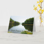 In het diepste Sympathie Lake Trees Wilderness Kaart (Gele Bloem)