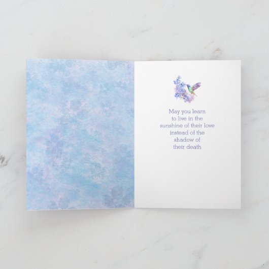 In het diepste sympathie: schoonheidsvogel kaart (Binnen)