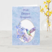 In het diepste sympathie: schoonheidsvogel kaart (Gele Bloem)