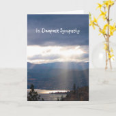 In het diepste sympathie van Sun Rays Clouds Sky L Kaart (Gele Bloem)
