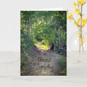 In het diepste sympathiepad van het leven kaart (Gele Bloem)