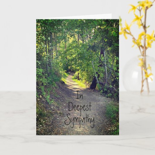 In het diepste sympathiepad van het leven kaart (Gele Bloem)