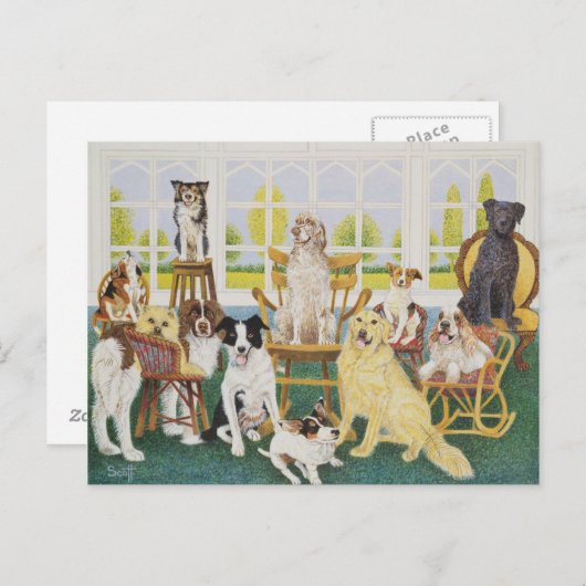 In het Dog House Briefkaart (Voorkant / Achterkant)