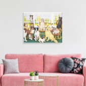 In het Dog House Canvas Afdruk (Insitu (Woonkamer))