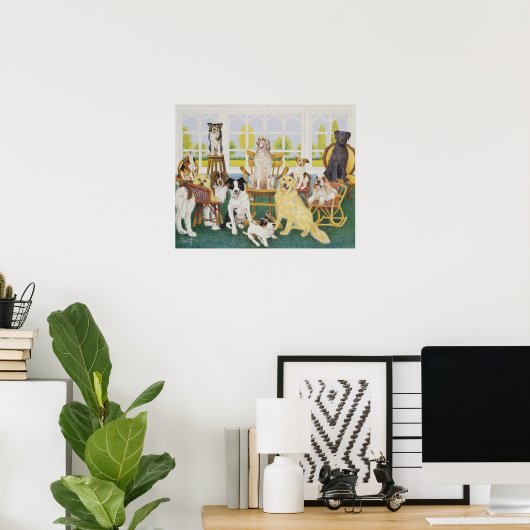 In het Dog House Poster (Thuiskantoor)