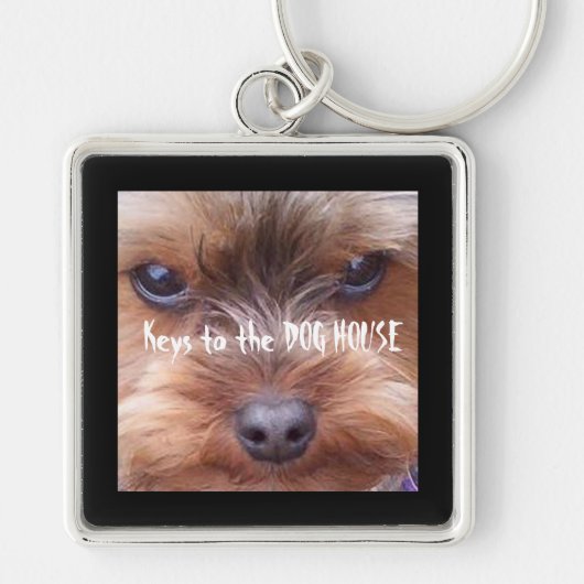 In het Dog House Sleutelhanger (Voorkant)