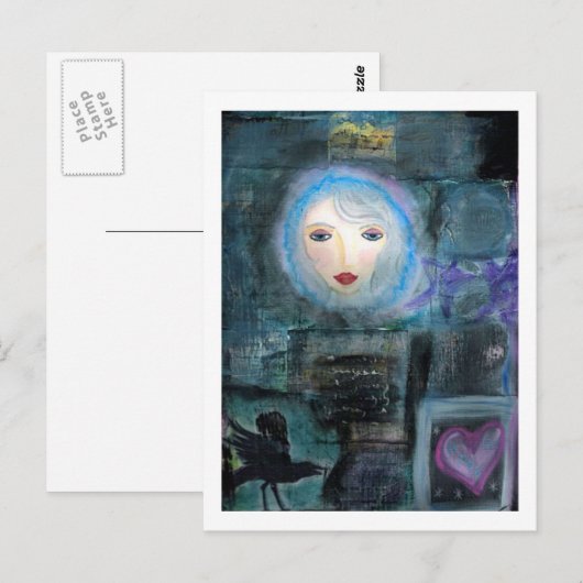 In het donker briefkaart (Voorkant / Achterkant)