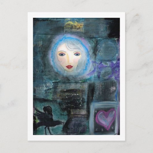 In het donker briefkaart (Voorkant)