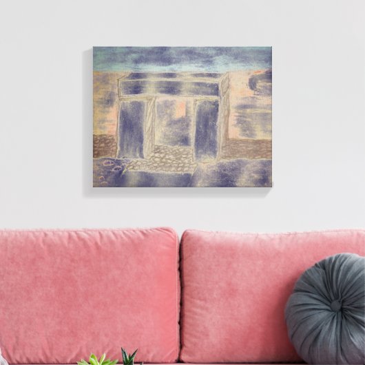 In het donker canvas (Insitu (Woonkamer))