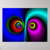 In het donker, de ogen van het gememmerde poster (Voorkant)