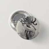 In het donker, in het zee. ronde button 3,2 cm (Voorkant /achterkant)