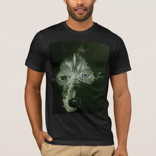 in het donker t-shirt (Voorkant)