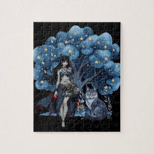 In het donker van de nacht legpuzzel