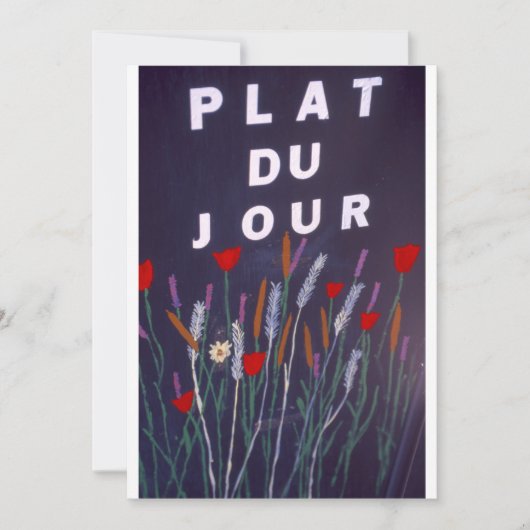 In het Frans aanmelden voor eten (Voorkant)