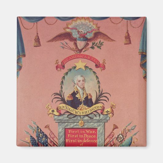 In het gebed van George Washington Magneet (Voorkant)