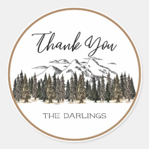 In het gebergte Favor Sticker
